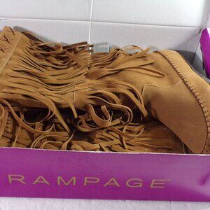 Rampage Suede Brown Boots, Women's size 8.  New in the Box.
